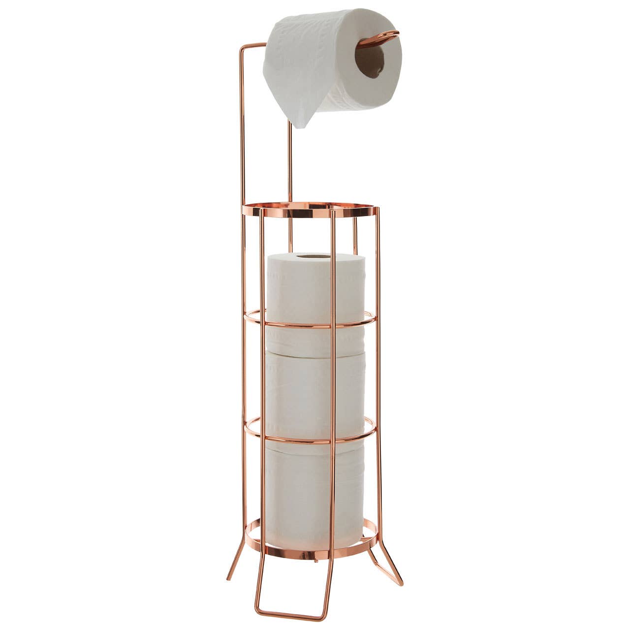 Interiors by Premier – wholesale Toilet paper holder – Rose Gold Toilet Roll Holder2