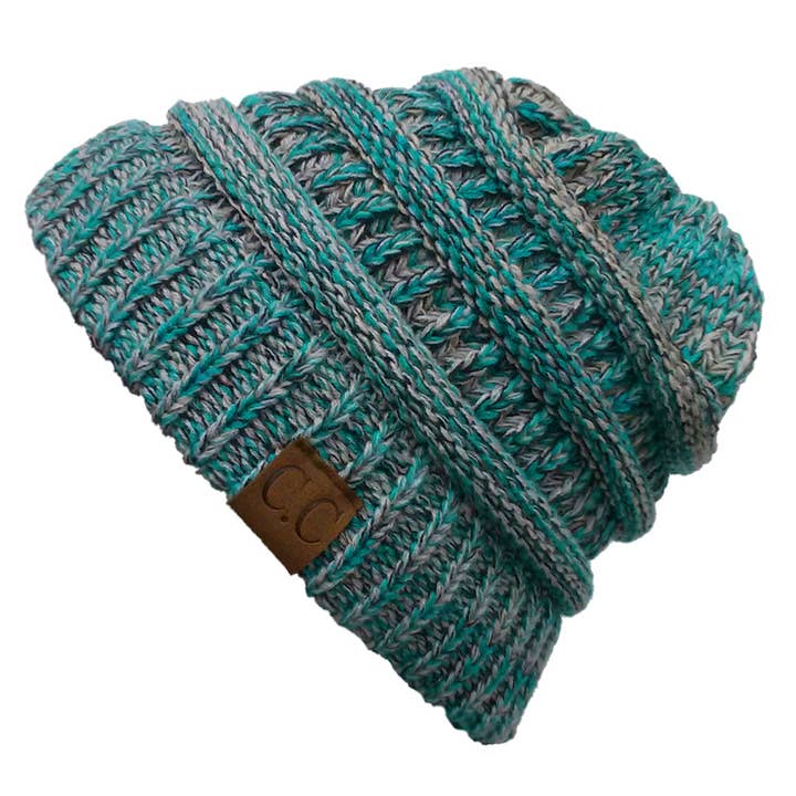 Truly Contagious - Wholesale Beanie - Women's - CC Crafted Multi Color Beanie 4-Tone ( YJ-816 )