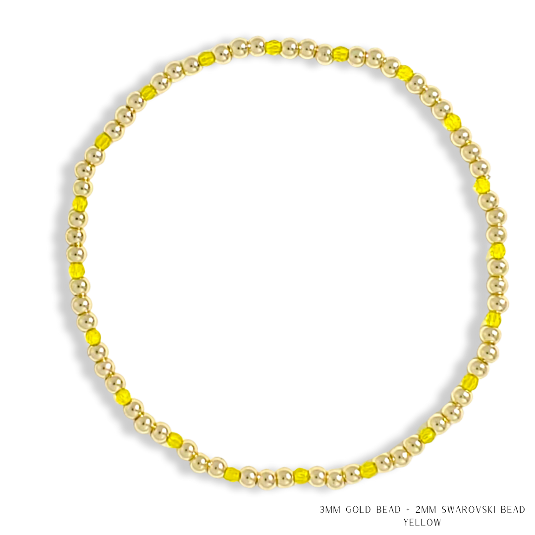 Savvy Bling - Vendita all'ingrosso Bracciale con perline - Bracciale con Perline in Oro e Cristalli Swarovski - Più Colori71