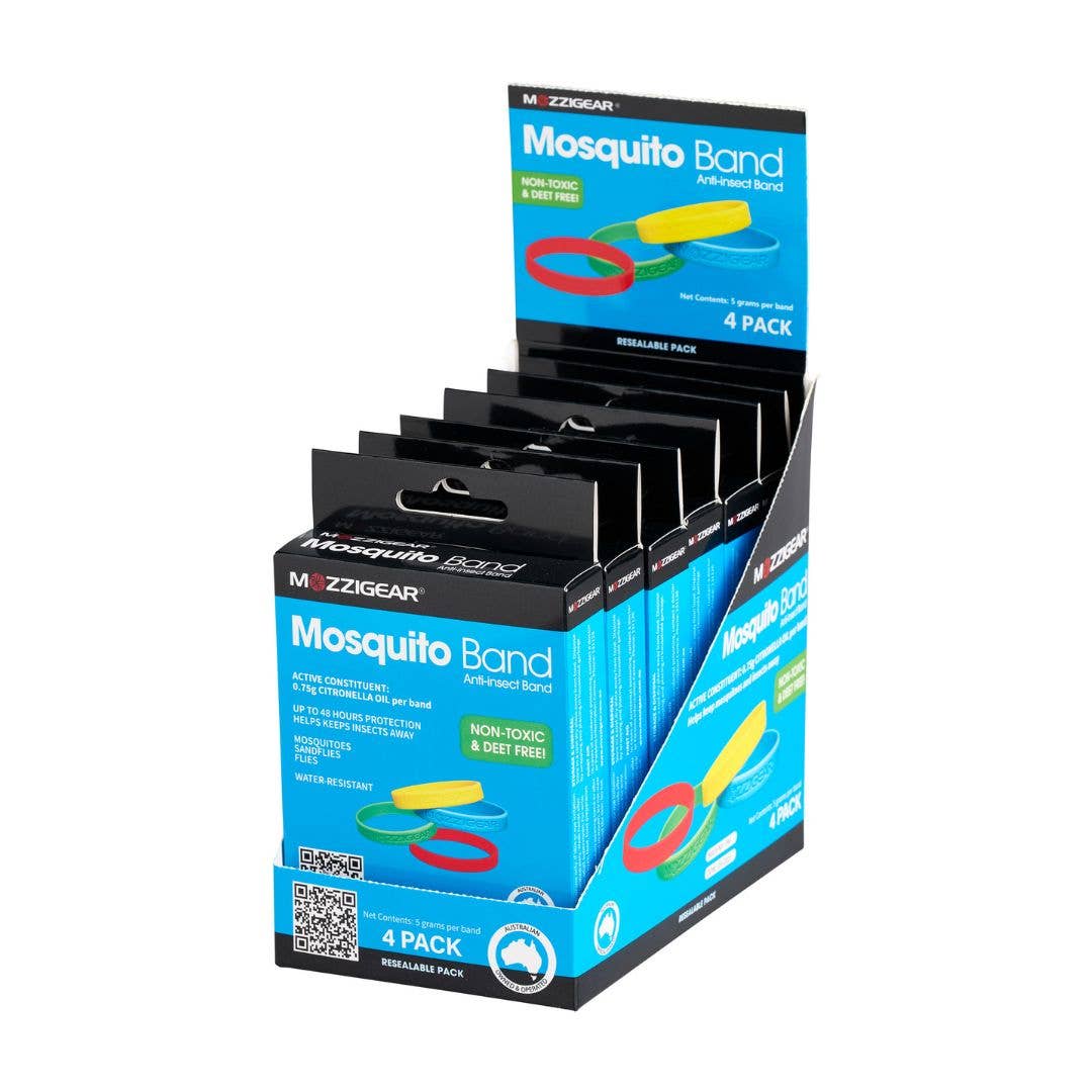 Mozzigear - Wholesale Insect repellent - Mozzigear Adults Mosquito Band 4 Pack3