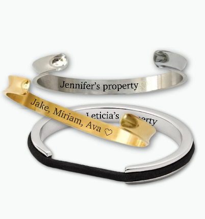 AzzaikJewelry - Wholesale Charm/Dangle Bracelet - Azzaik Signature Hair Tie Holder Cuff | Hair Tie Bracelet7