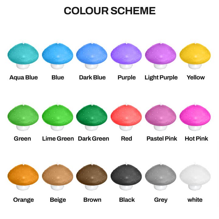 Candle Lume - Wholesale Novelty candle - Mushroom Candles10