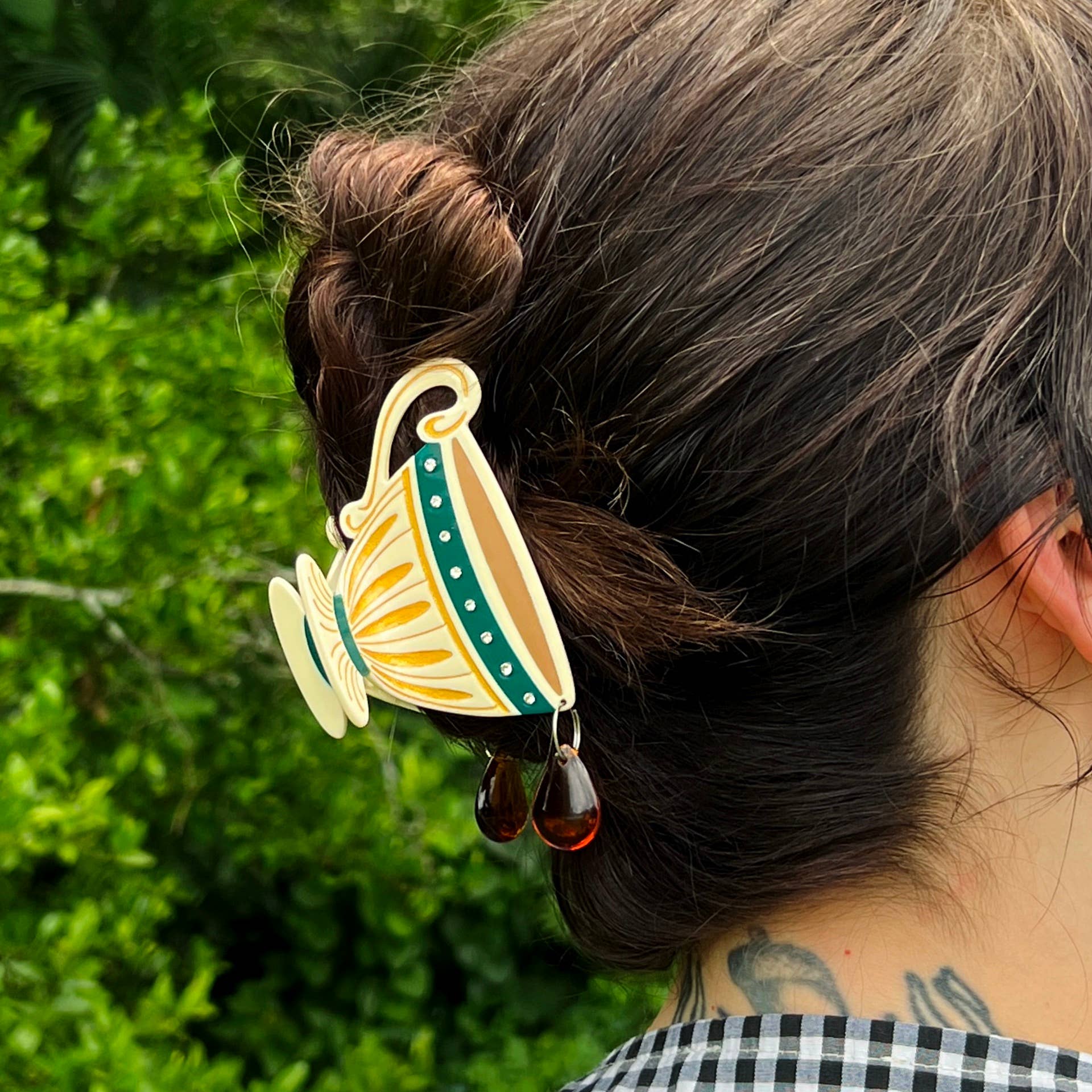 Lassoed Moon - Wholesale Hair Clip - Women's - Royal-Tea Claw Clip6