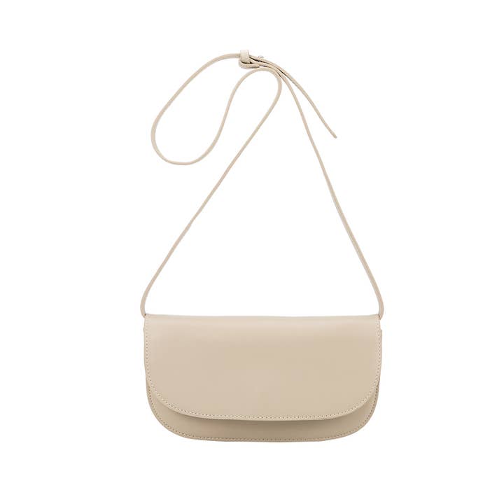Melie Bianco - Wholesale Shoulder Bag - Women's - Inez Bone Recycled Vegan Shoulder Bag