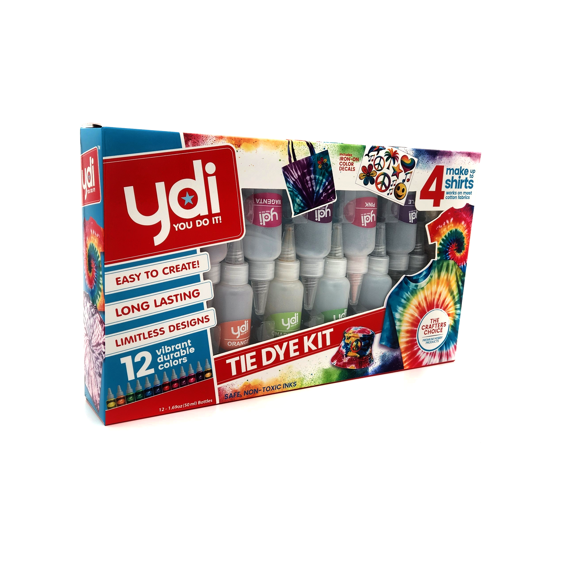 SD Toyz - Vente Kit de bricolage - Kit de Teinture Tie-Dye YDI Activité DIY Art & Artisanat & Idée de Fête0