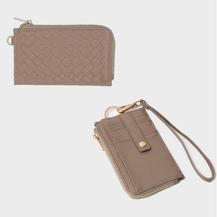 MiMi Wholesale - Wholesale Wallet - Women's - TG10717 Woven Slim Cardholder Wallet With Wristlet6