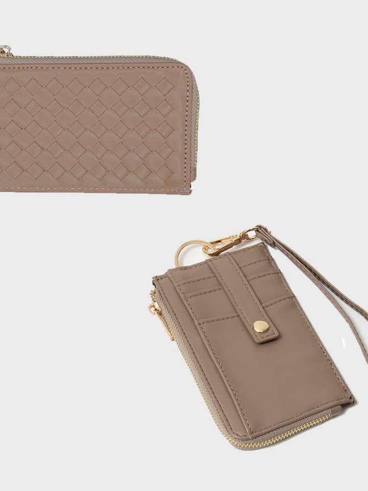 TG10717 Woven Slim Cardholder Wallet With Wristlet for wholesale by MiMi Wholesale