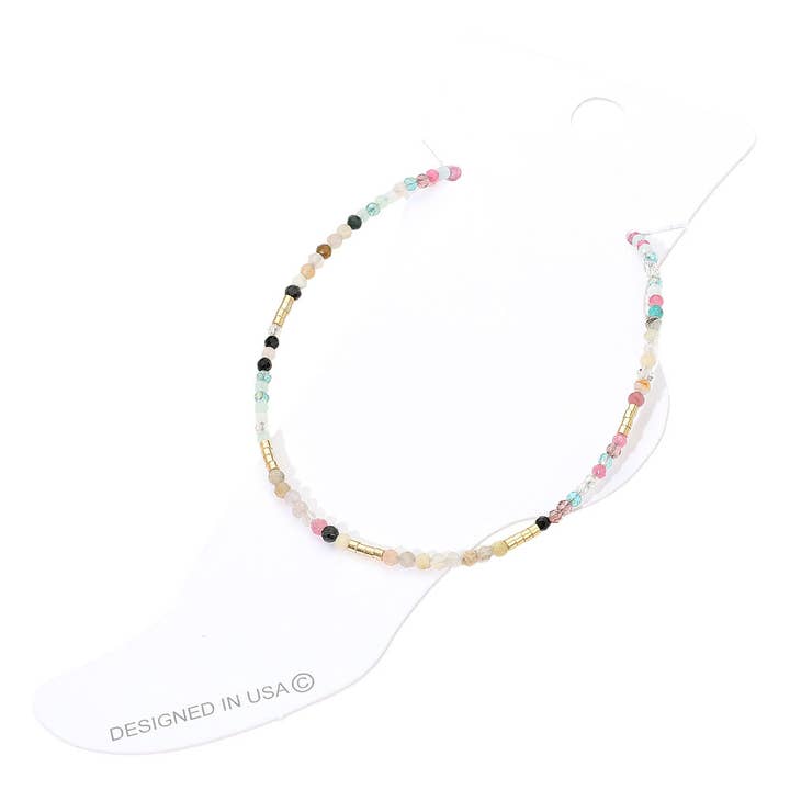 Sensibling Corp. - Wholesale Anklet - Faceted Beaded Anklet6