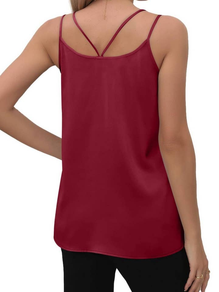 NINEXIS - Wholesale Camisole - Women's - CWTTK0441_SOLID COLOR V-NECK CAMISOLE LOOSE TOP14