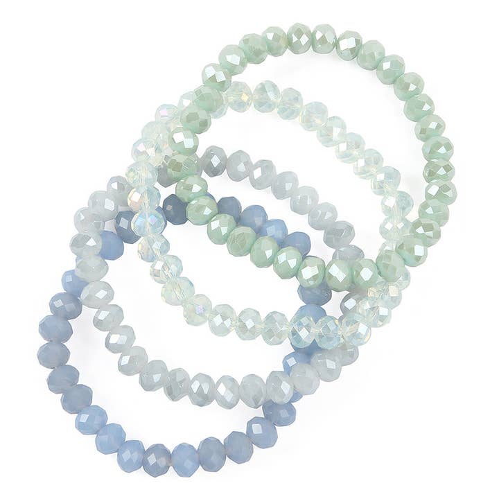 Love and Repeat - Vente Bracelet de perles - BRACELET EXTENSIBLE QUATRE LIGNES DE PERLES DE CRISTAL25