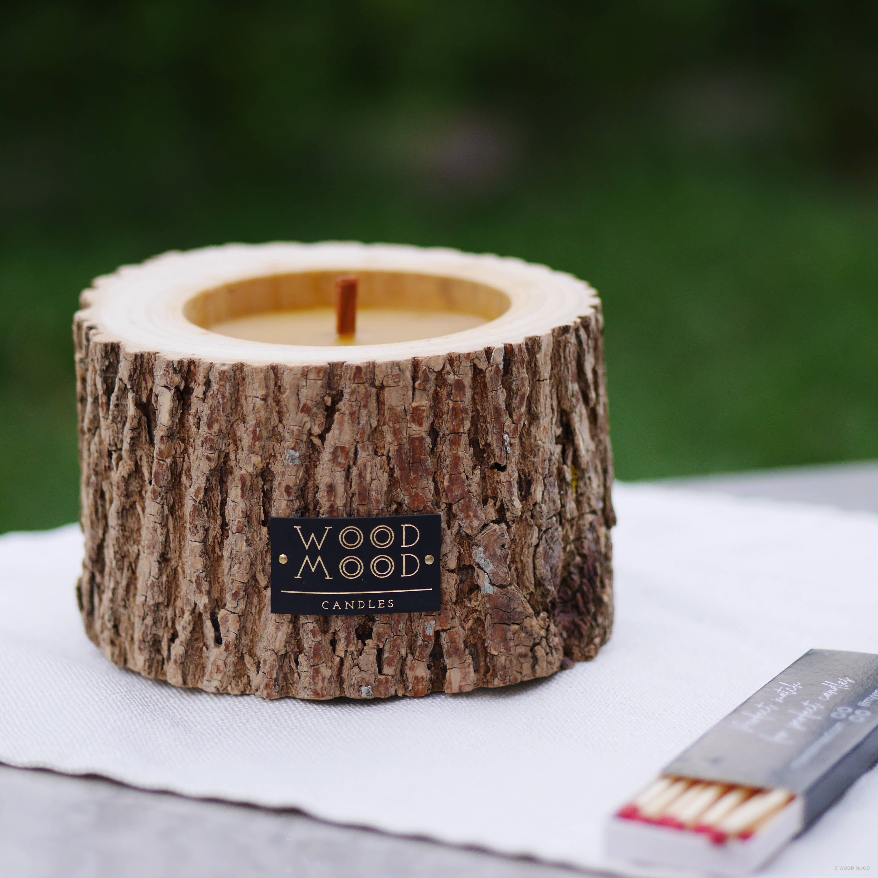 WOOD MOOD - Wholesale Jar/Filled Candle - Rocky Patio | interior candle with pine tree essential oil11