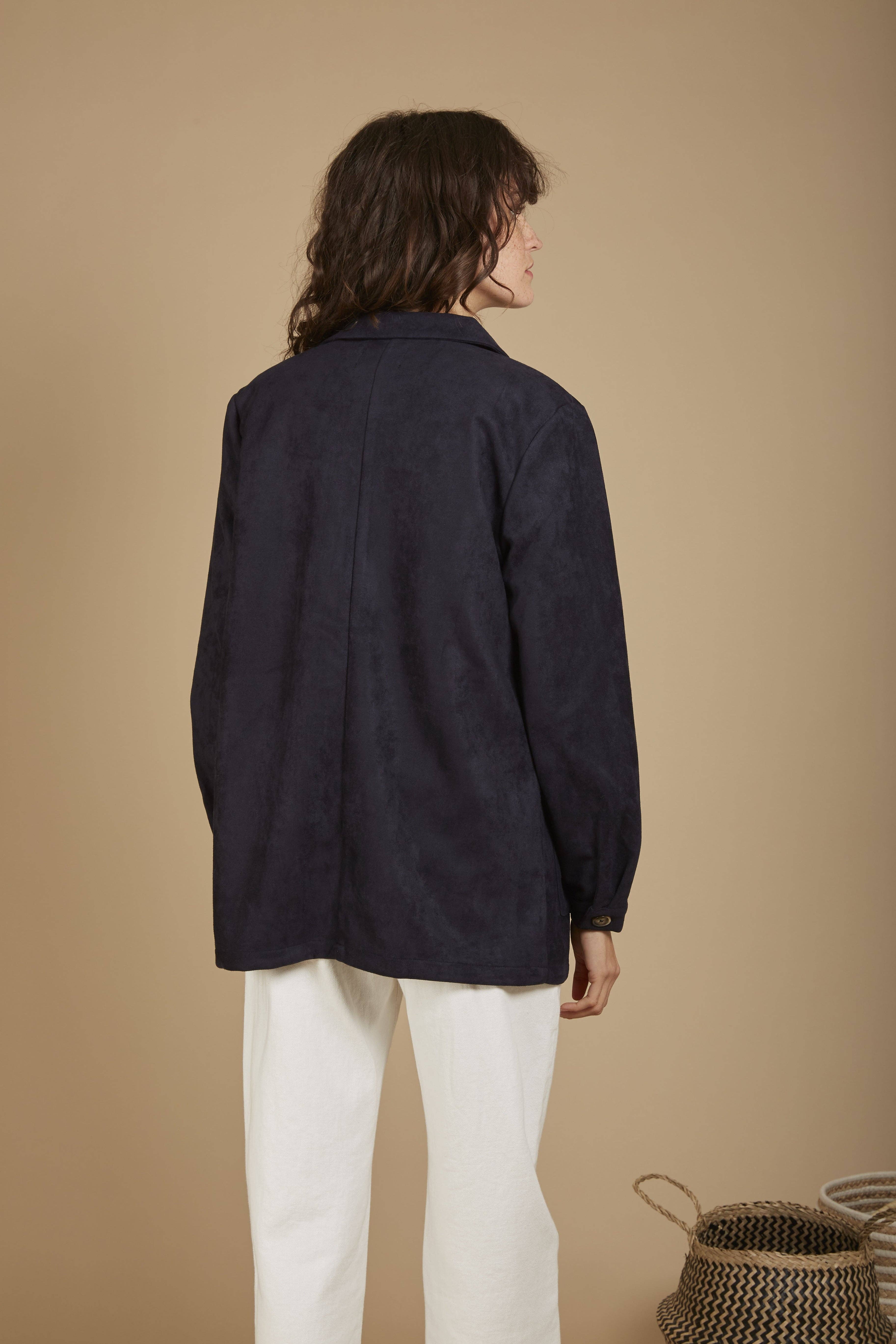 Andy & Lucy - Wholesale Jacket - Women's - VERA - Workers' style jacket in soft suede5