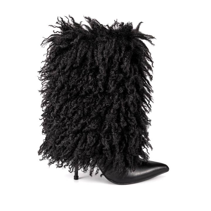 Demure-02 Faux Fur Bootie (Pre-Pack 12) for wholesale by Pazzle