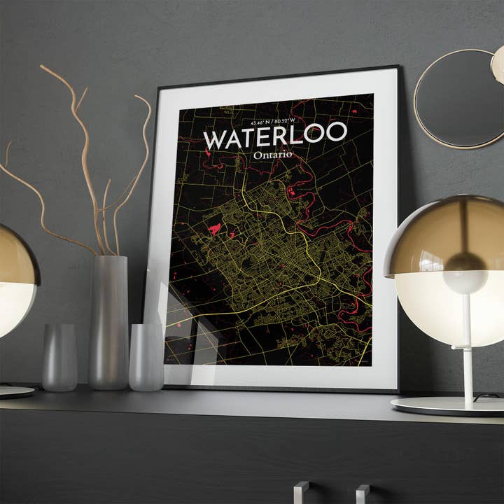 OurPoster.com - Wholesale Poster - Waterloo City Map Poster11