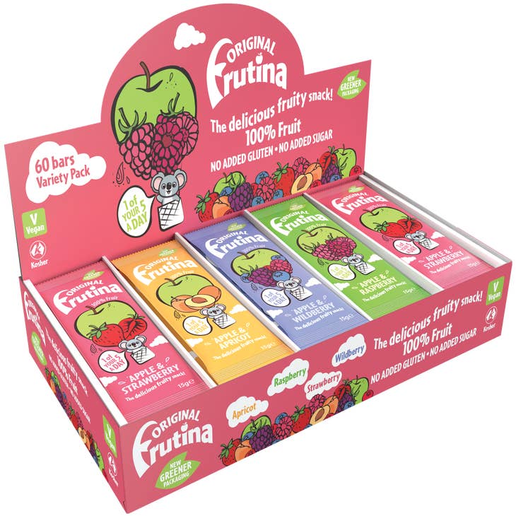 Fruit Bars Snack Gift Box (20 Pack) - 100% Natural, Gluten-Free, Vegan  Fruit Snacks Variety Pack