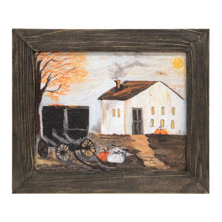 Autumn Buggy Textured Framed Print - 10x8 for wholesale by The Hearthside Collection