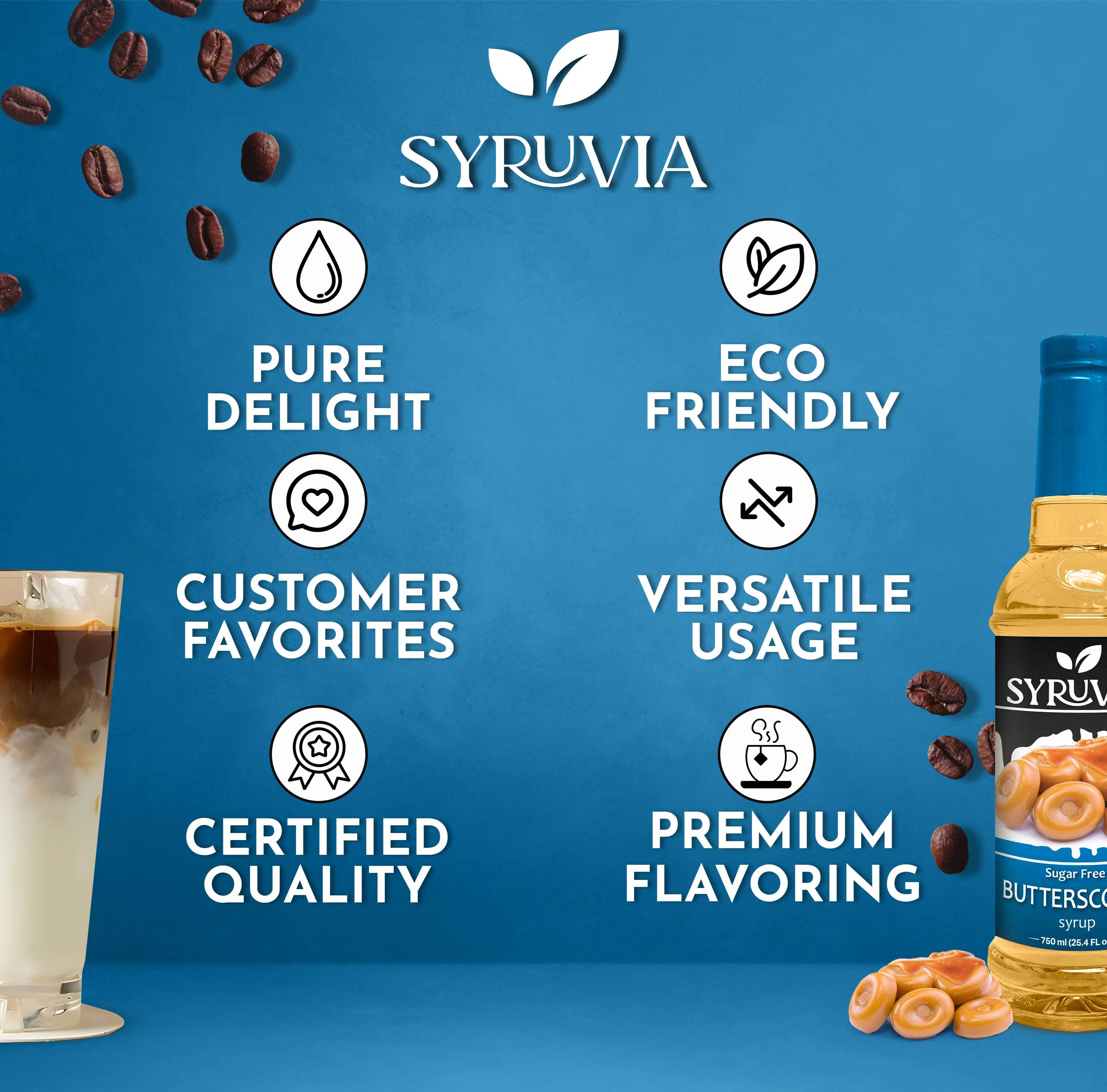 Syruvia - Vente Sirops aromatisés - Sirop de caramel sans sucre4