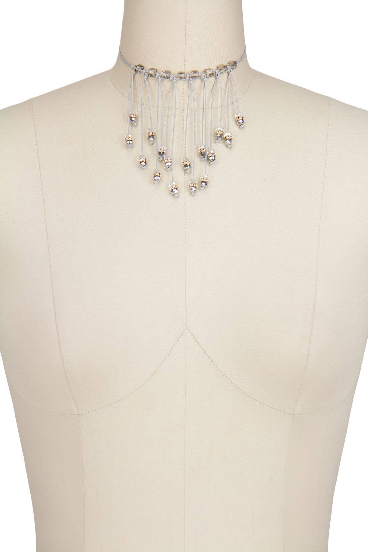 Veroma Gifts - Wholesale Choker/Collar - Glamorous Zelda Beaded Bib Choker Necklace1