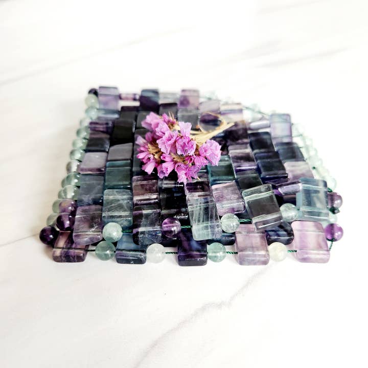 Rainbow Fluorite Crystal Eye Mask for wholesale by Wilder North