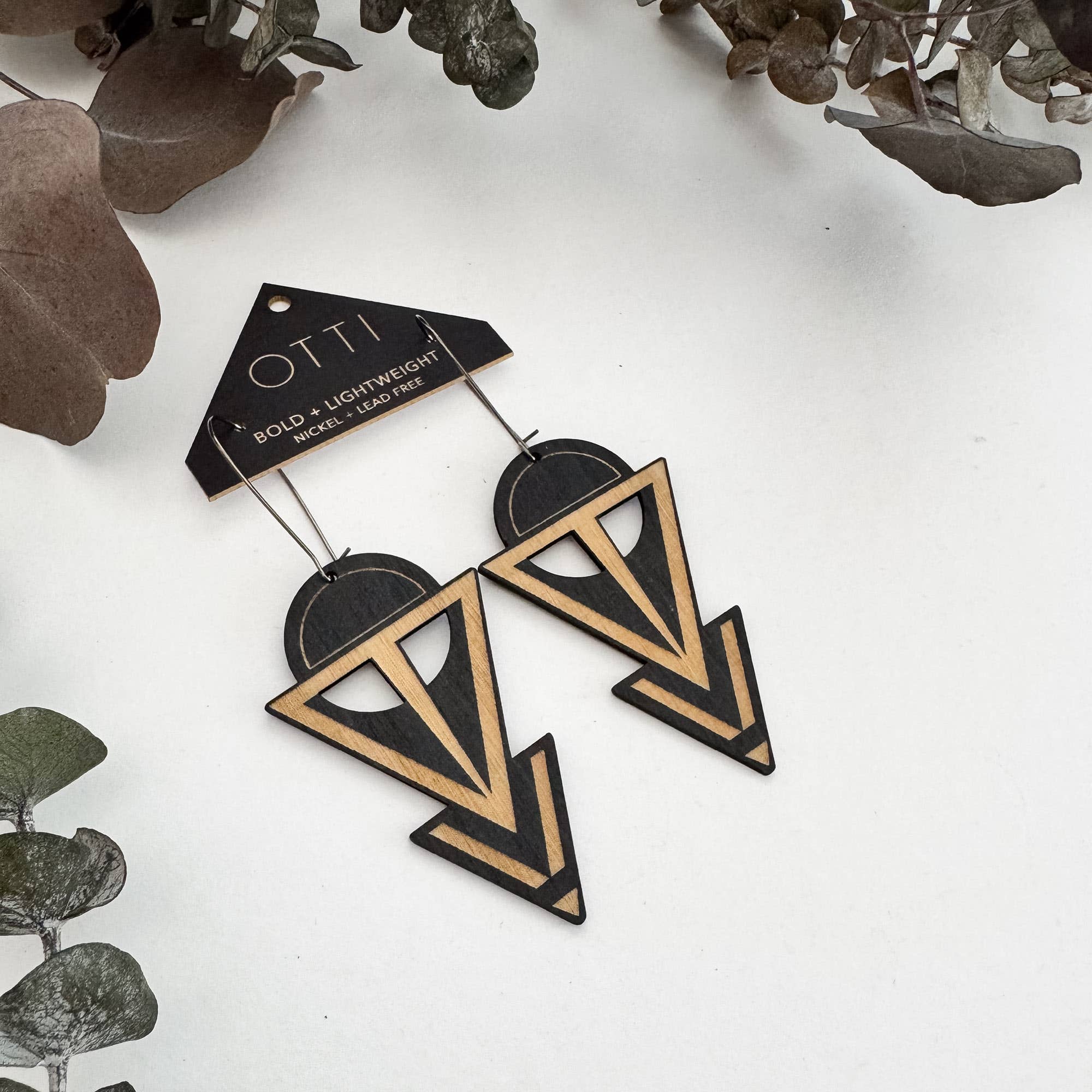 OTTI - Wholesale Dangle Earrings - Lightweight Architectural Earrings: COVEN (3 color options)3