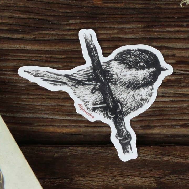 Chickadee Sticker for wholesale by Alpinecho