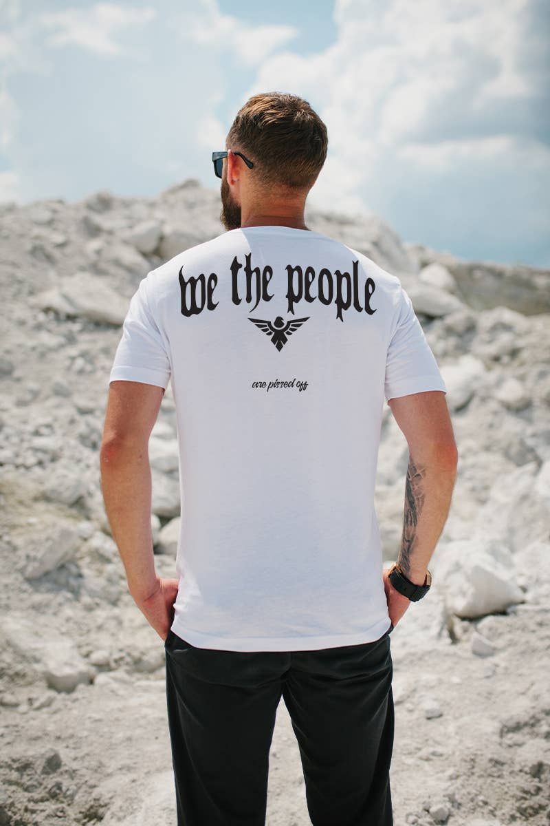 Polar bee - Wholesale Screen Printed T-Shirt - Men's - PB-1404. WE THE PEOPLE