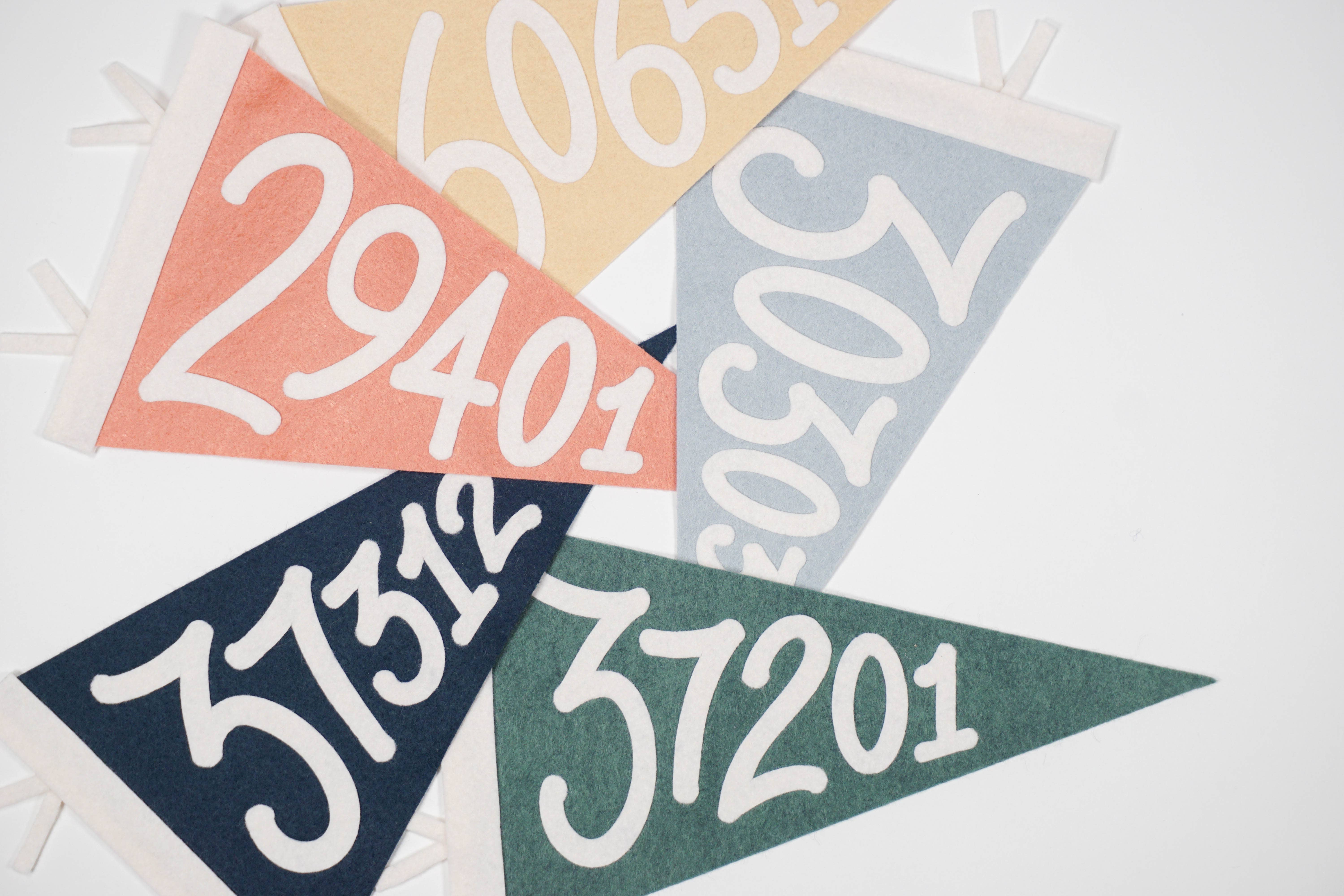 traveldashery - Wholesale Banner - aangepaste postcode wimpel23
