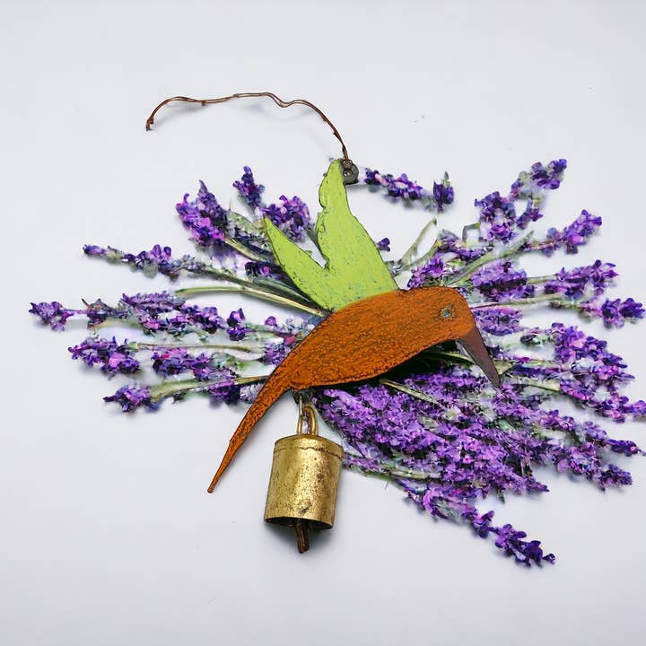 Hummingbird Wind Chime Garden bell Southwestern mobile USA for wholesale by Whimsies