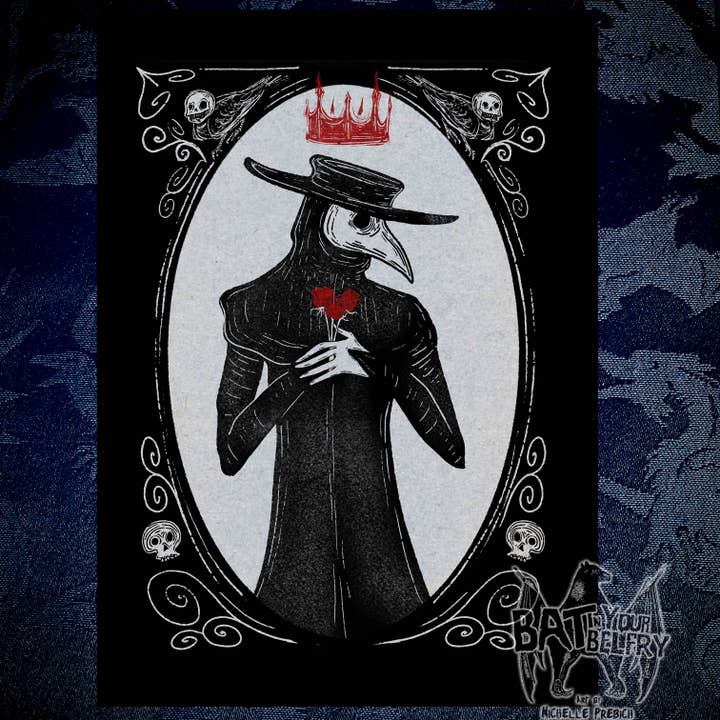 Reproduction artistique de la peste couronnée pour la vente par Bat In Your Belfry