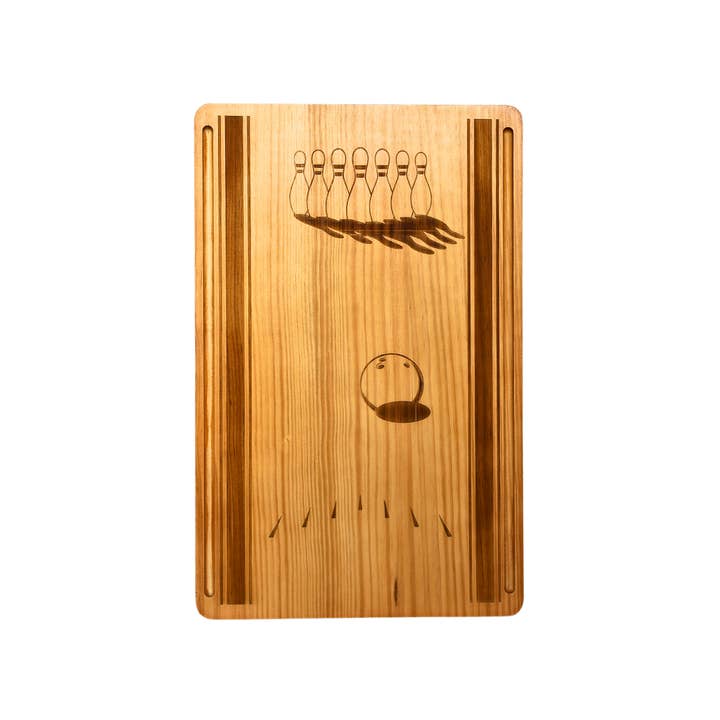 Creative Gifts International Inc. - Wholesale Cutting Board - Bowling Lane Wood Board - 11.5" x 18"