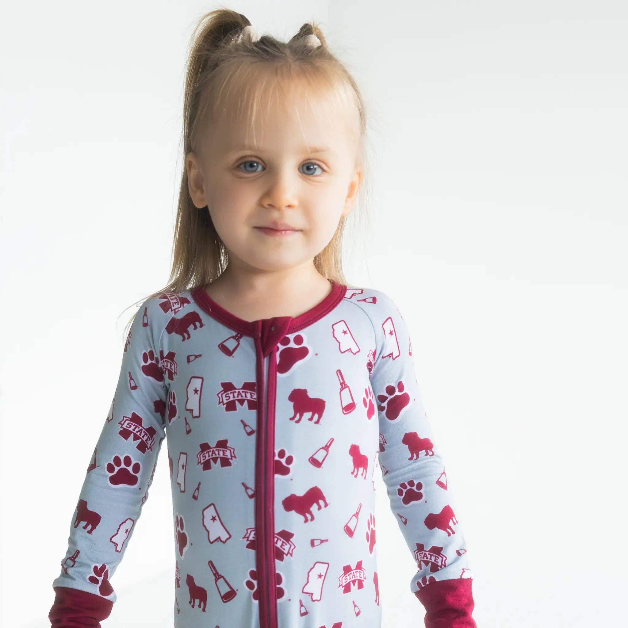 Tailgate Tikes - Wholesale Jumpsuit - Baby - Mississippi State Bulldogs Zippy One-Piece3