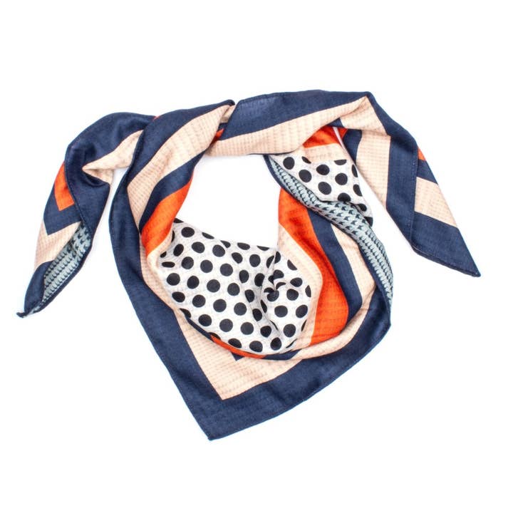 Lourdes Sjal Blå for wholesale by 7East