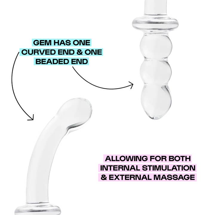 Unbound - Vente Sex toys - Dildo Gemini en verre borosilicaté4