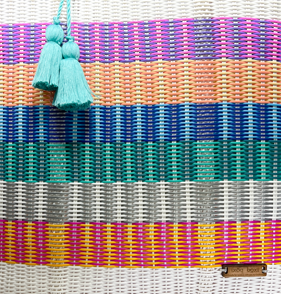 ixöq - Wholesale Tote Bag - Women's - Ixoq Cesta Tote Large ~ Multi Striped ~ Unlined8