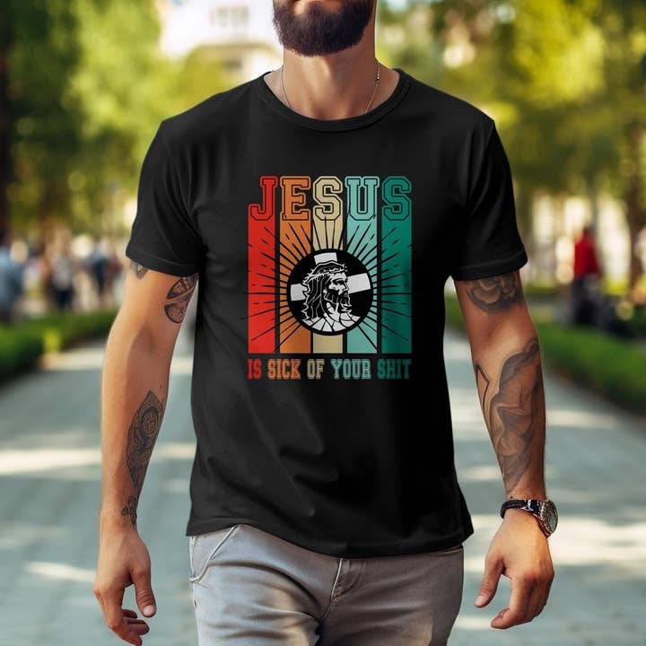 Funny Jesus T-Shirt for wholesale by Peaches Mommy