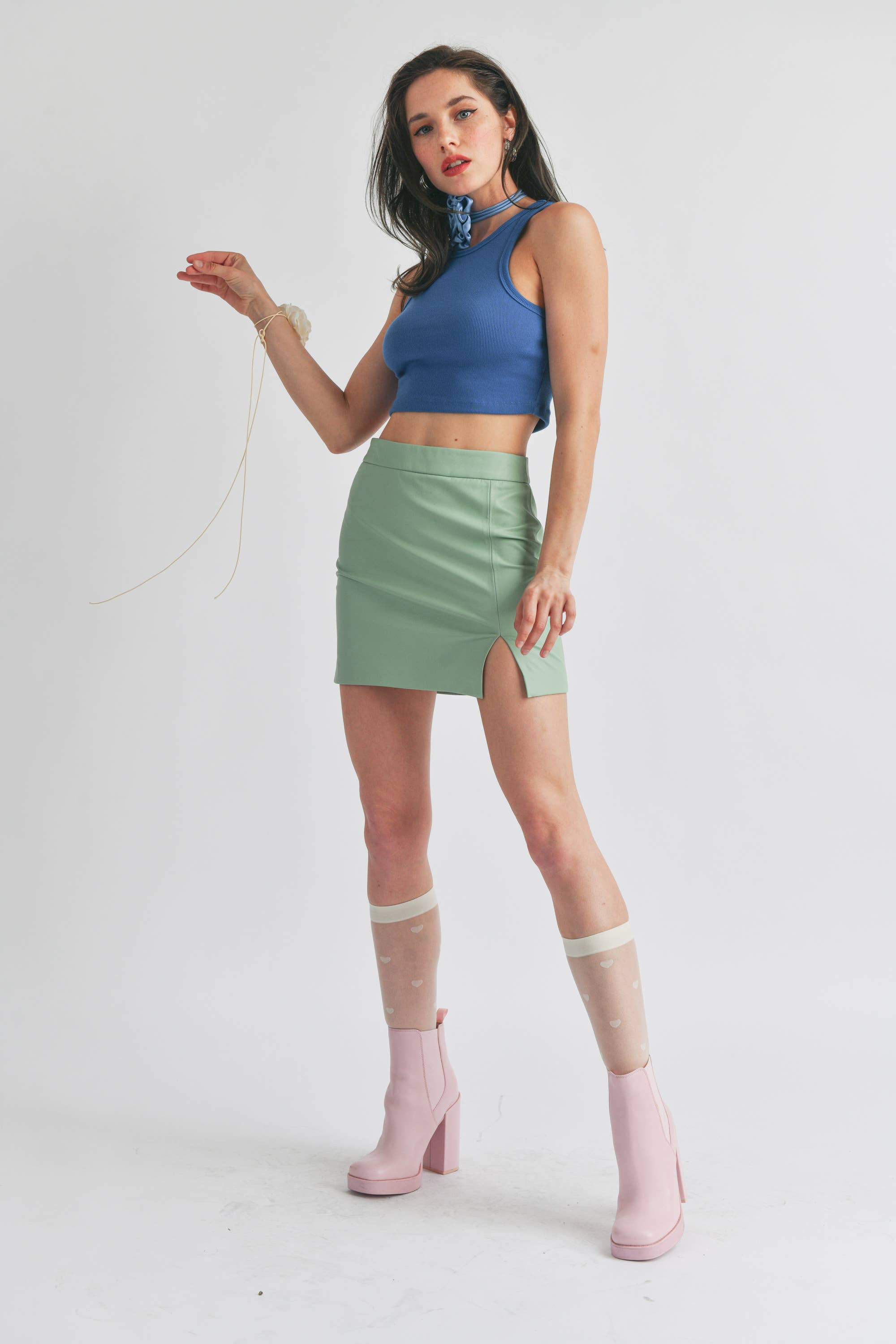 Signature 8 - Venta al por mayor Falda - Mujer - MINIFALDA DE PIEL SINTÉTICA S76266