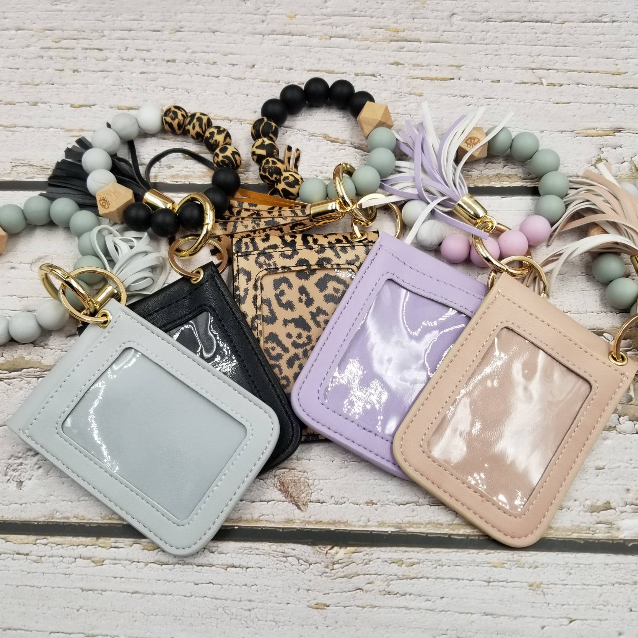 Treasure Wholesale – Pulseira com porta-chaves por atacado – Tassel cartão caso pulseira chaveiro4