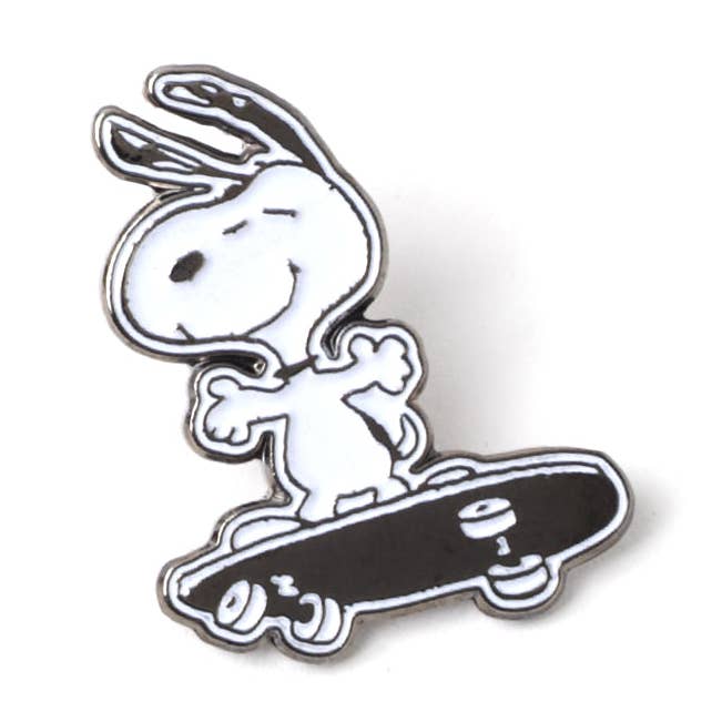 Snoopy Skateboard Pin for wholesale by PINTRILL