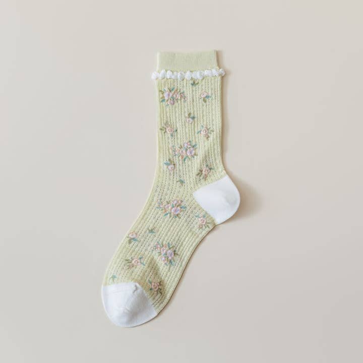 Funkyrel® Atzbranding Limited - Wholesale Socks - Women's - Rufia - Sweet Lily of The Valley Patterned Socks2