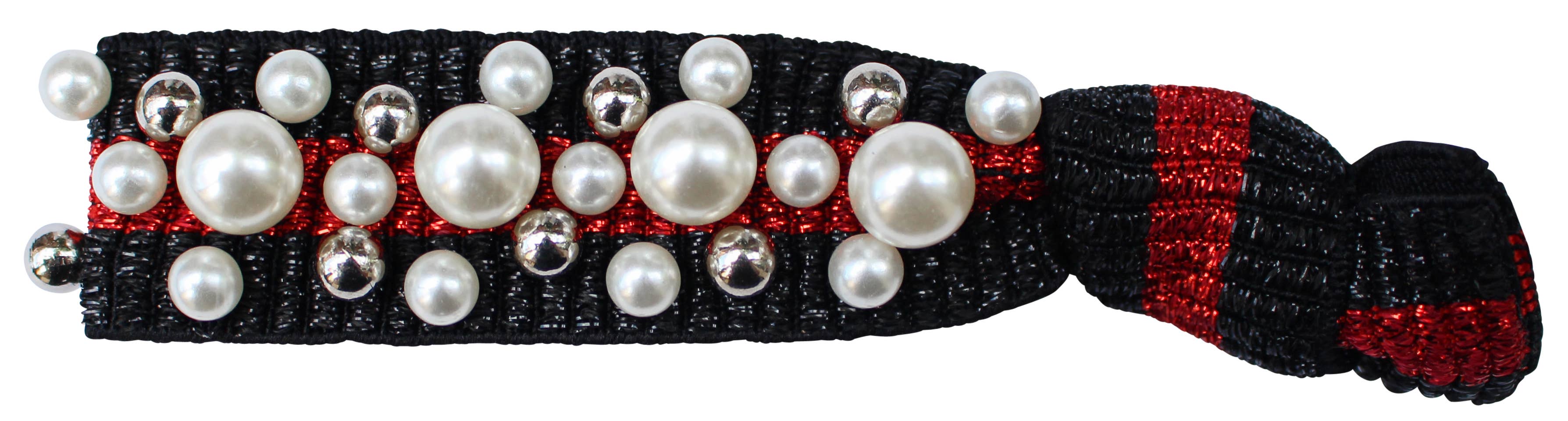 Gemelli – Engroshandel Hårbånd - Dame – Perle Stud Hair Tie2