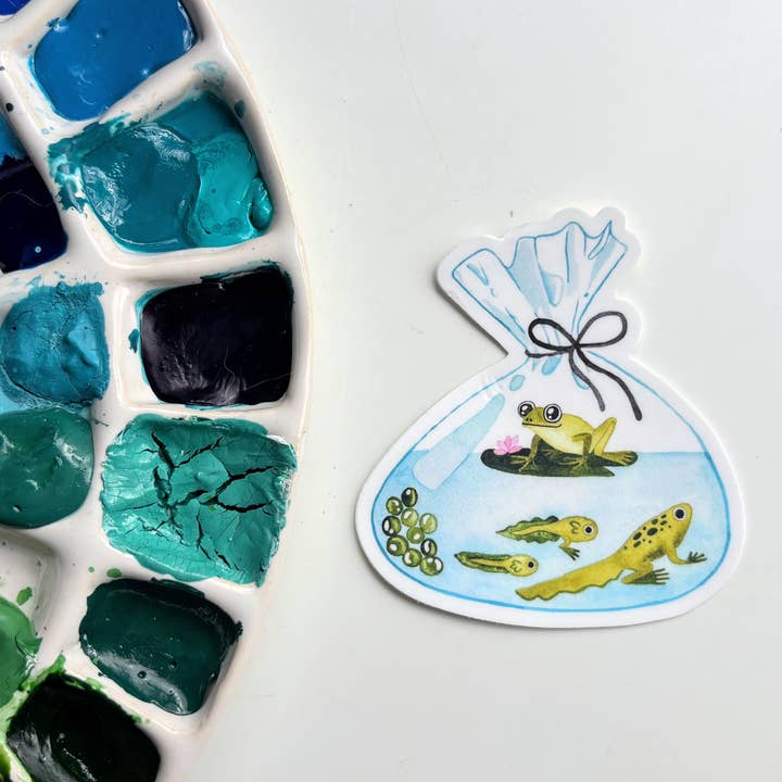 Frog Lifecycle Vinyl Sticker – Cute Science-Inspired Art and other Purchase Wholesale bio life pantolette. Free Returns & Net 60 Terms on Faire trending on Faire.