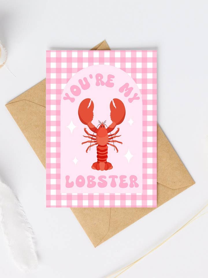 You're My Lobster Card for wholesale by Fleurs on Sunday
