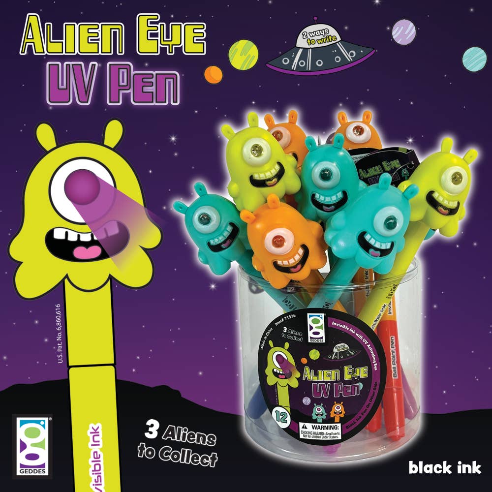 Geddes – Engroshandel Pen – Alien Eye UV-spionpen, 12 stk. pr. rør7