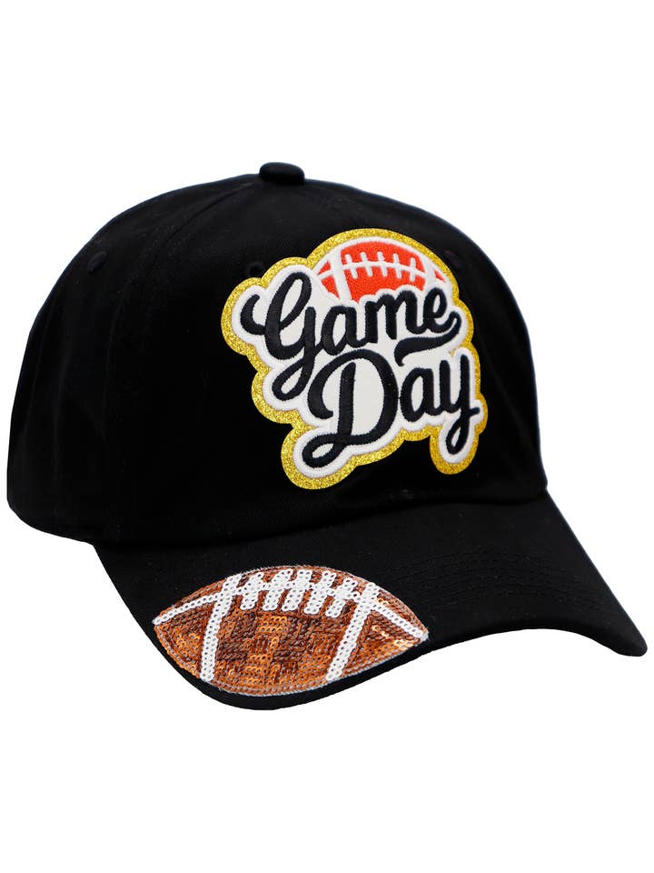 Football Gameday Patch Cotton Baseball Cap for wholesale by Cap Zone