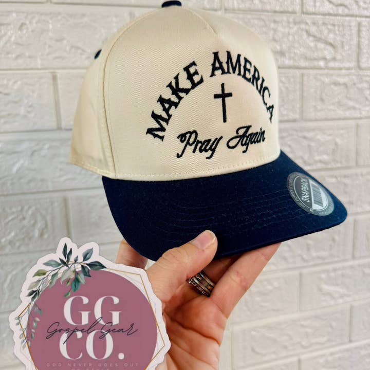 Gospel Gear Co - Wholesale Baseball Cap - Unisex - Make America Pray Again Embroidered Hat1