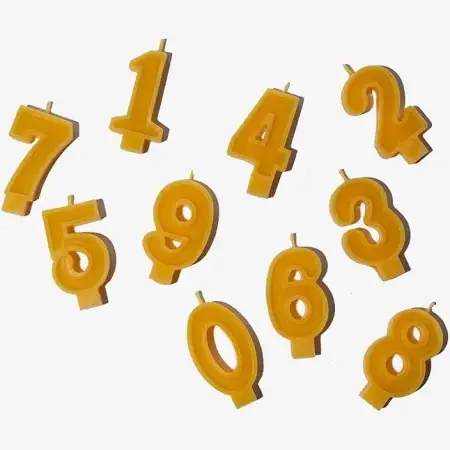 Oh Eco – wholesale Tårtljus – Sifferljus i bivax1