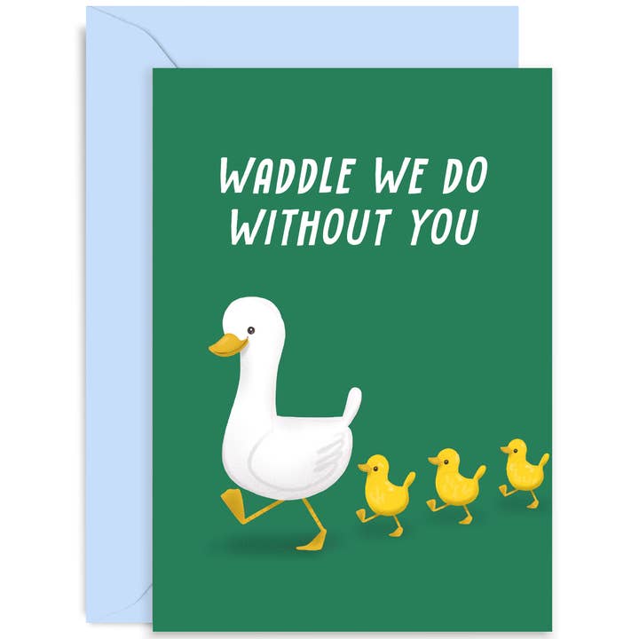Biglietto Waddle We Do, per anniversario, biglietto d'amore, carino per la vendita all'ingrosso da parte di Old English Company