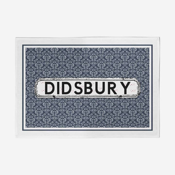 Zwarte damast theedoek voor wholesale door tinned snail