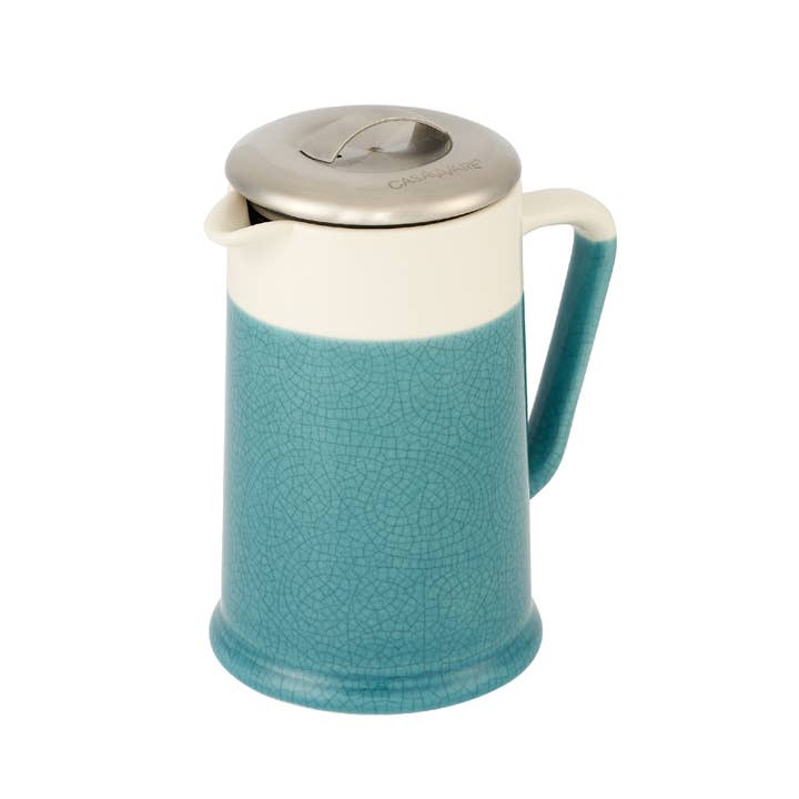 CasaWare - Wholesale Tea Pot - 24oz Teapot with Strainer Lid Crackle Glaze