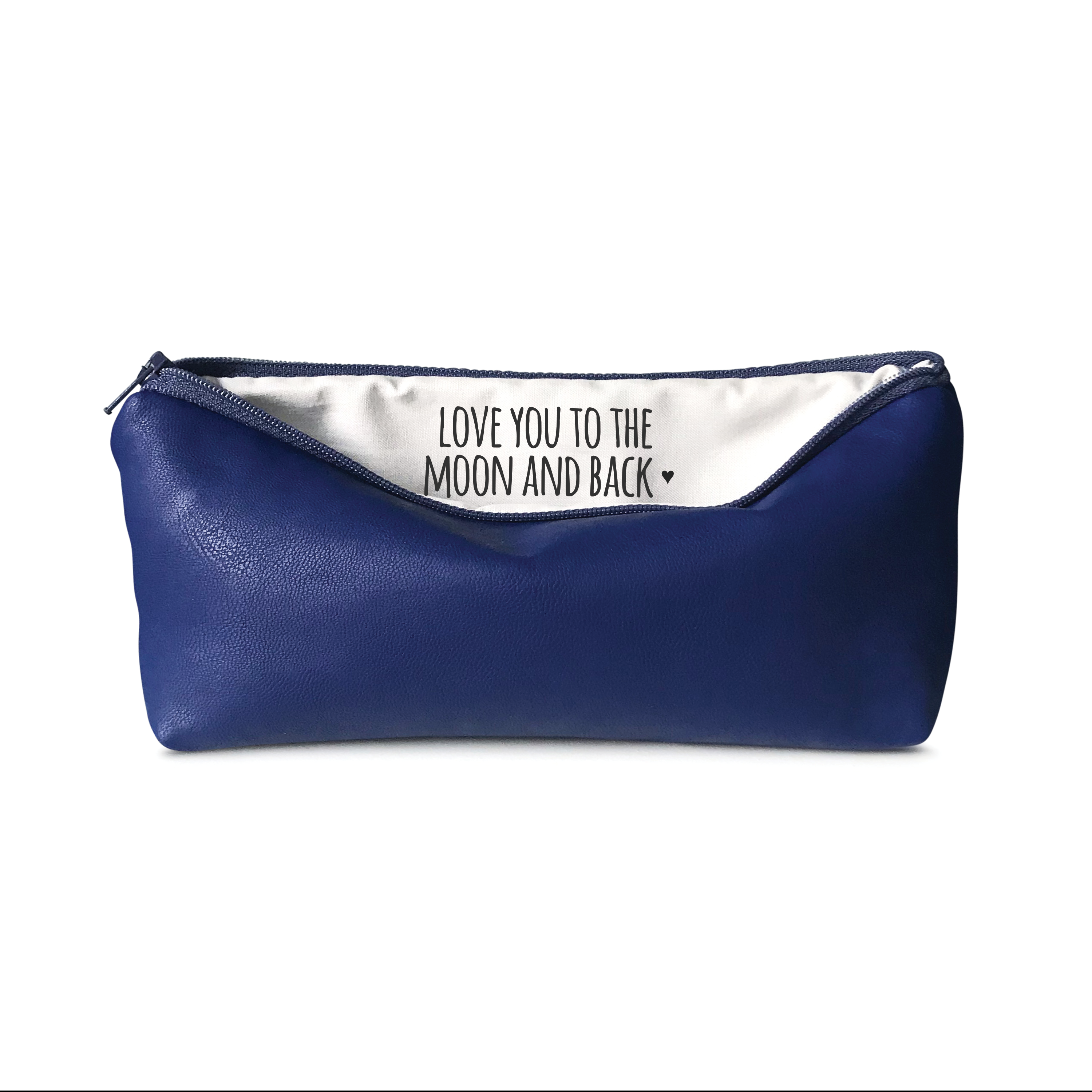 SANDRA SMITH LLC - Wholesale Pencil Case/Pouch - Moon and Back - Faux Leather Pencil Pouch0